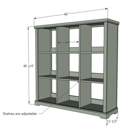 cubby bookcase