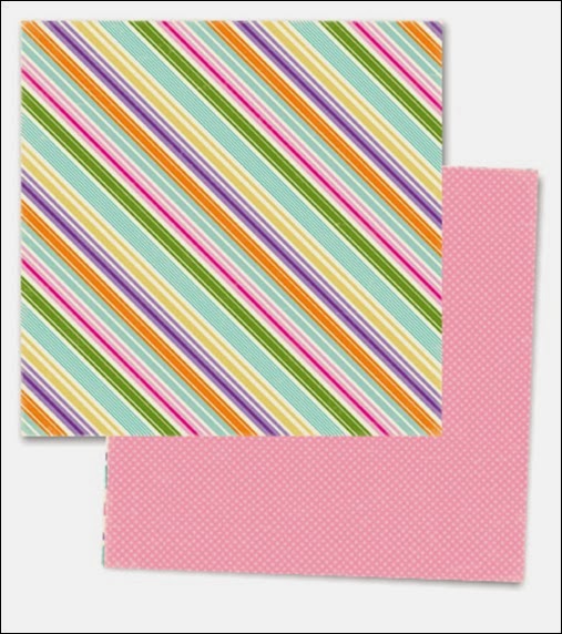 Scrapbook Paper - Easter Stripes
