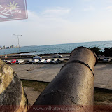 Canhão da muralha da bela Cartagena - Colombia