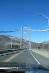 OK - We're now crossing the bridge!  It's not at all scary until.....