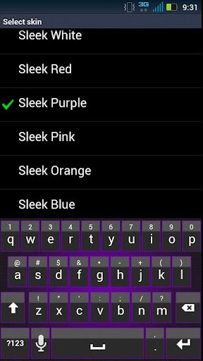 Sleek Purple Keyboard Skin