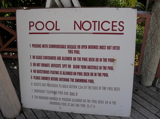 Pool Rules