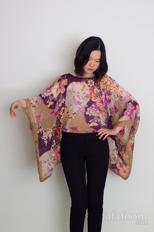 scarf top with sleeves