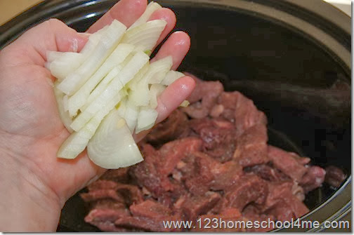 add sliced onion add sliced onion