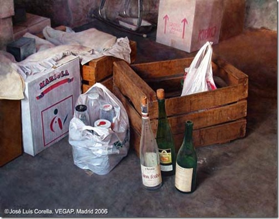 Las botellas-Jose-Luis-Corella-ENKAUSTIKOS Las botellas-Jose-Luis-Corella-ENKAUSTIKOS