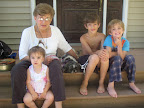 Julie has been telling her grandkids about her rewarding experience with adoption. Here are Theresa, Julie, Rosie, John and Luke Julie has been telling her grandkids about her rewarding experience with adoption. Here are Theresa, Julie, Rosie, John and Luke
