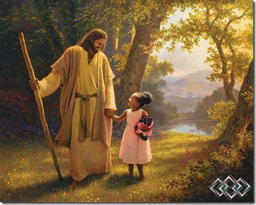 Christ and little girl