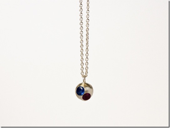 Floating Gems Ball Necklace 1