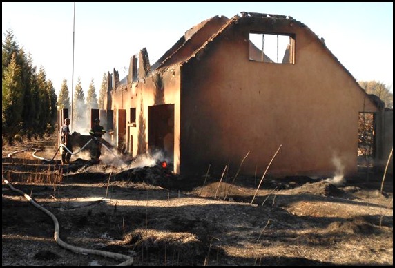 ABANDONED GERHARDSVILLE FARM STEAD BURNS OUT MAY 20 2012 MANY WHITE FARMS FIRE ABANDONED DUE TO FARM ATTACKS