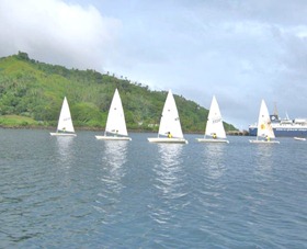 Laser sailors, Savusavu, Freewind sailing