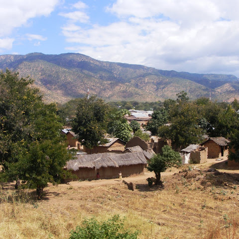 The scenery can vary greatly across rural Zambia.