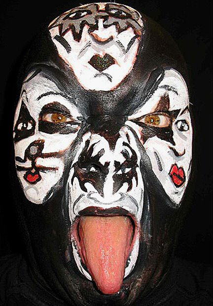 Self-Portraits Face Paintings by James Kuhn