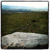 Glacial Lake Missoula high water mark overlooking the city of Missoula on Mount Sentinel