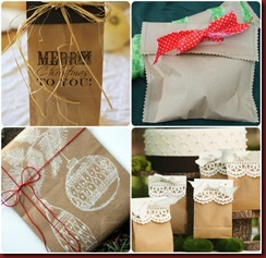 brown paper bag Christmas gift ideas