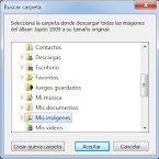 Descarga de álbumes