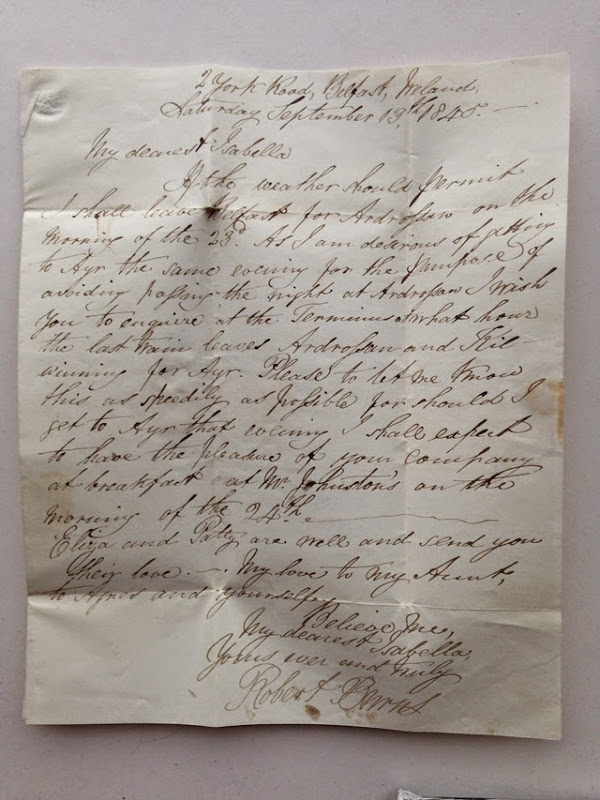 Robert Burns Jr Letter 3