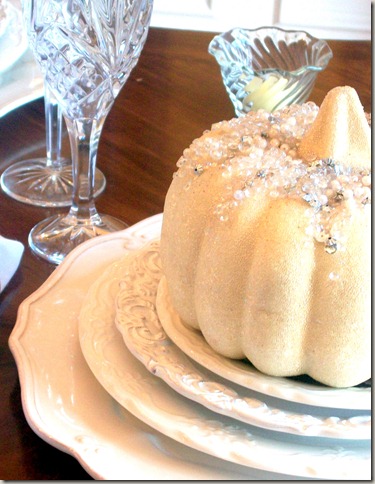 Alex photos & Bling White Pumpkin Tablescape 1596