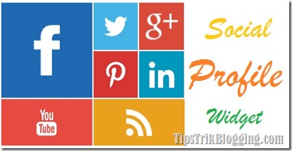 social profil widget keren