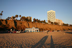 Shadows on Santa Monica Beach