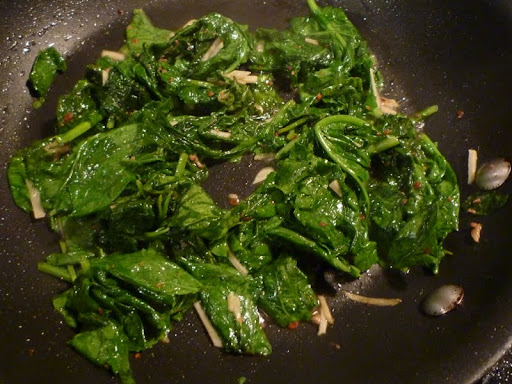 Sauteed broccoli rabe