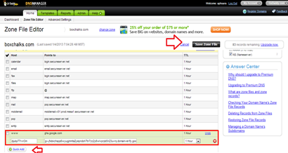 ตั้งค่า dns manager ให้สามารถใช้งานร่วม blogger ใน godaddy ตั้งค่า dns manager ให้สามารถใช้งานร่วม blogger ใน godaddy