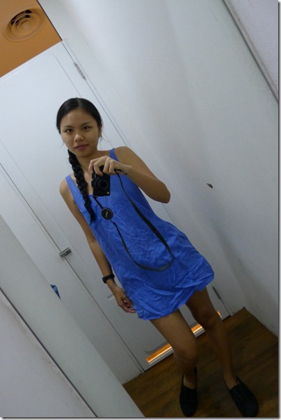 little blue dress