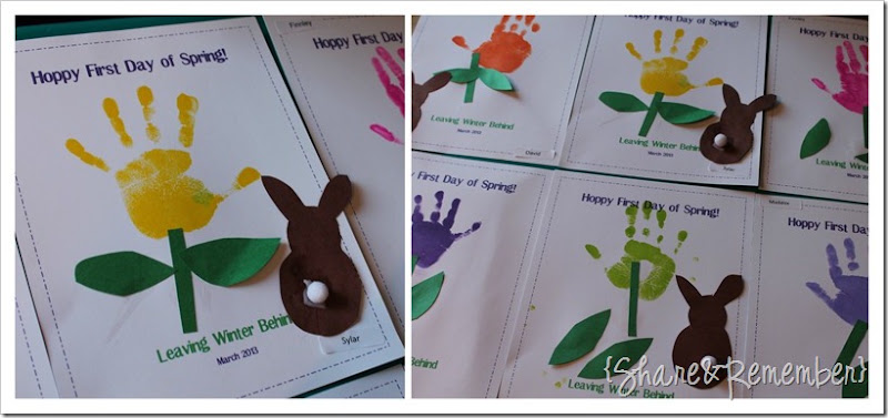 Spring Easter Preschool Handprint Art