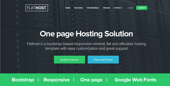 FlatHost Responsive Hosting Template - Hosting Technology