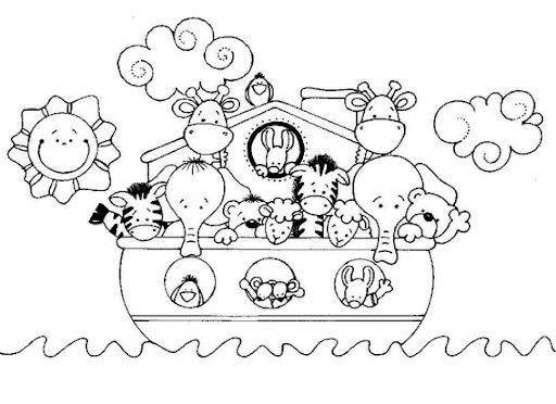 EL ARCA DE NOE DIBUJOS PARA COLOREAR | Dibujos para colorear