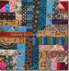 2013 Scrappy Log Cabin quilting detail 3 2013 Scrappy Log Cabin quilting detail 3