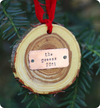 rustic holiday ornament