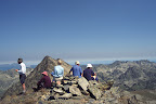 Group on the summit of the Pic of Coma D