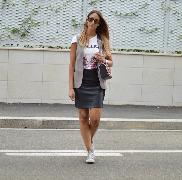 Metallica, Givenchy, Givenchy Obsedia Bag, Givenchy Bag, H&M, Primark, Carrera, Carrera Sunglasses, H&M Skirt, Rock Outfit, Fashion Blogger
