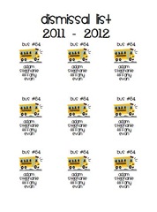 Dismissal List