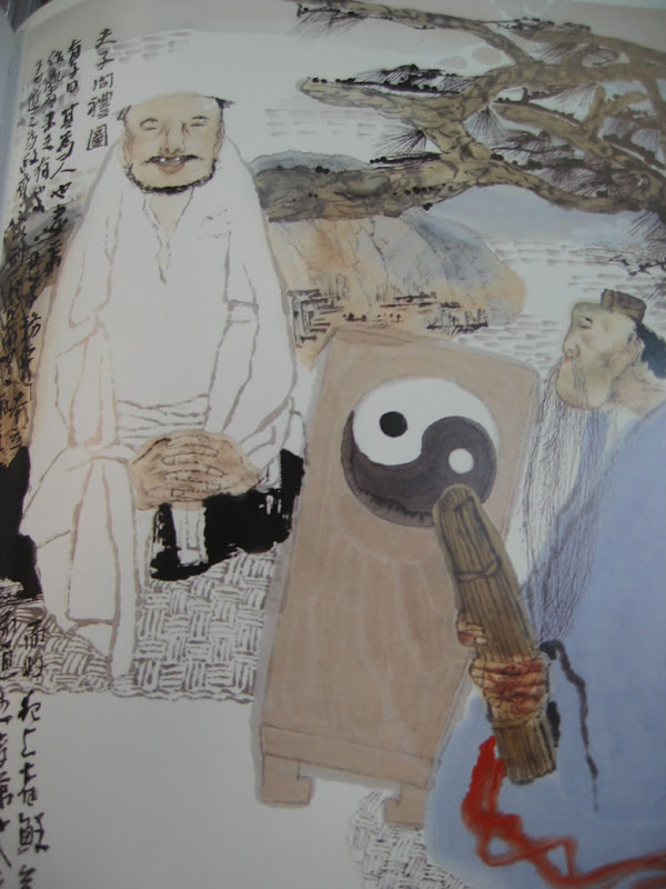 Confucius Learning Rites By Mei Qilin, Confucius