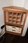 Corner wine cupboard