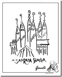sagrada familia colorear 1