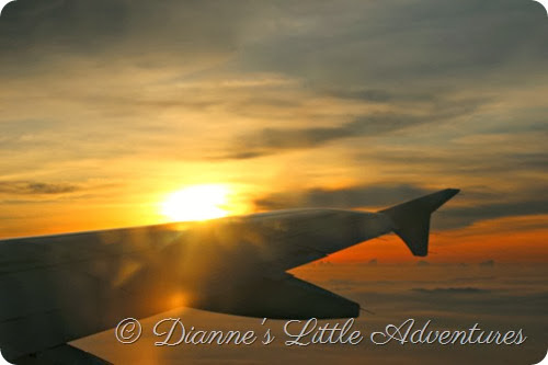 clouds, sunrise, plane, hong kong, cebu pacific