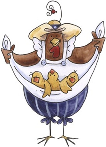 imagem de coupage clipart Chicken with Chicks-777237_thumb[2]