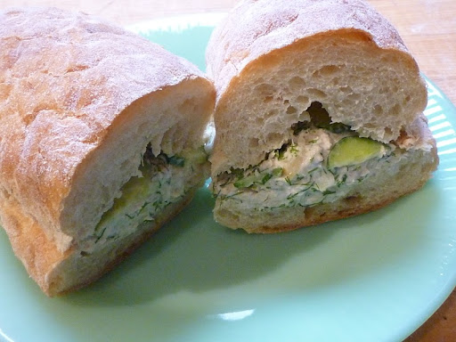 Tuna Sandwich with Fennel and Preserved Lemon.