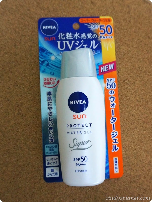 Nivea Sun protect Water Gel with SPF 50 PA++ Review - Cindy's Planet
