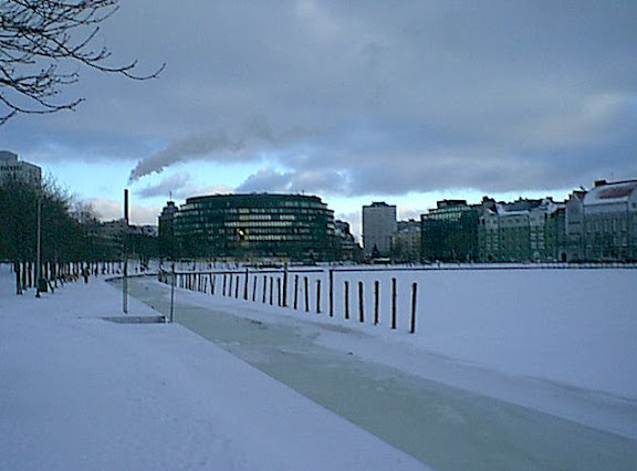 Winter view to Hakaniemi