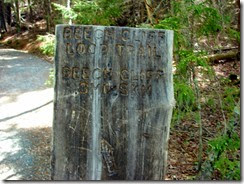 Beech Cliff Trail Marker