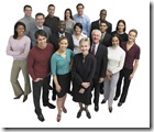 Smiling Group of Professionals --- Image by © Royalty-Free/Corbis