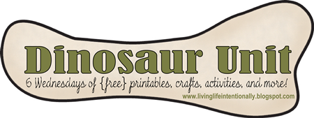 Dinosaur Unit - free dinosaur printables, dinosaur crafts, dinosaur snacks, and dinosaur activities for kids image