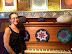 Lauren Bristol and her artwork at Sparky Town