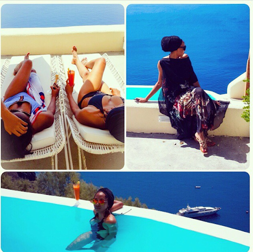 PHOTOS: Sylvia Nduka And Ene Maya's Vacation in Santorini Greece 14