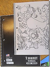 Roaring Spring Color Me notebooks compared to cheapie notebooks at Homeschooling Hearts & Minds