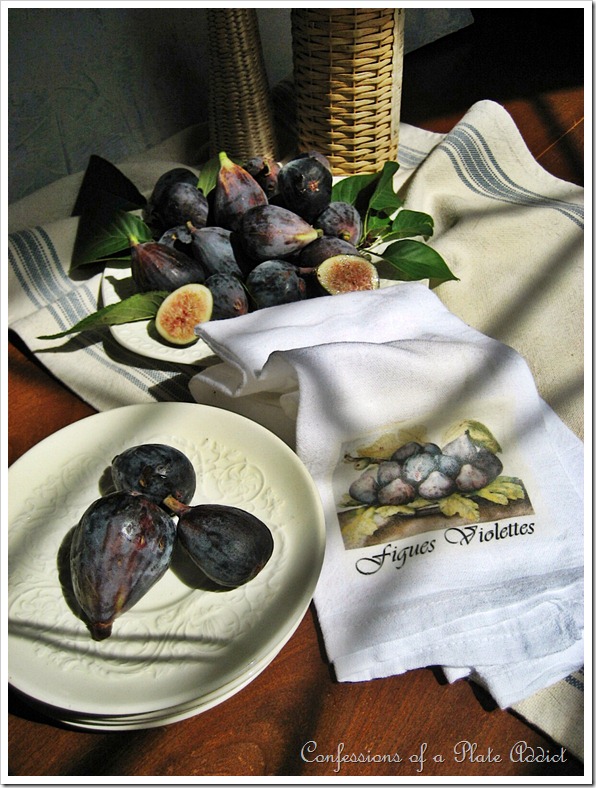 tea towel and figs