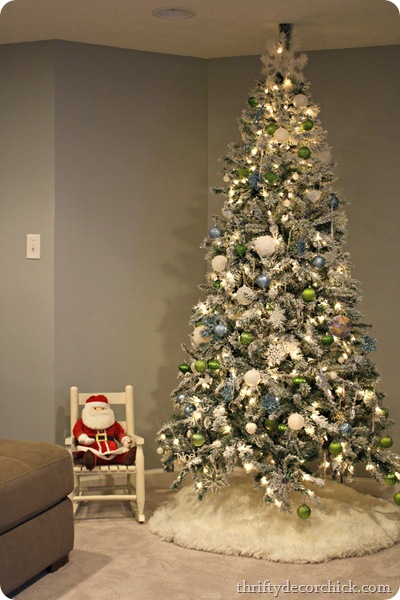 flocked christmas tree flocked christmas tree